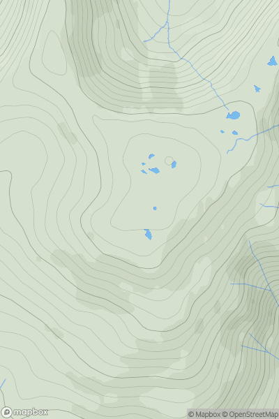 Thumbnail image for Sgurr a' Bhuic [Morvern and Kingairloch] showing contour plot for surrounding peak